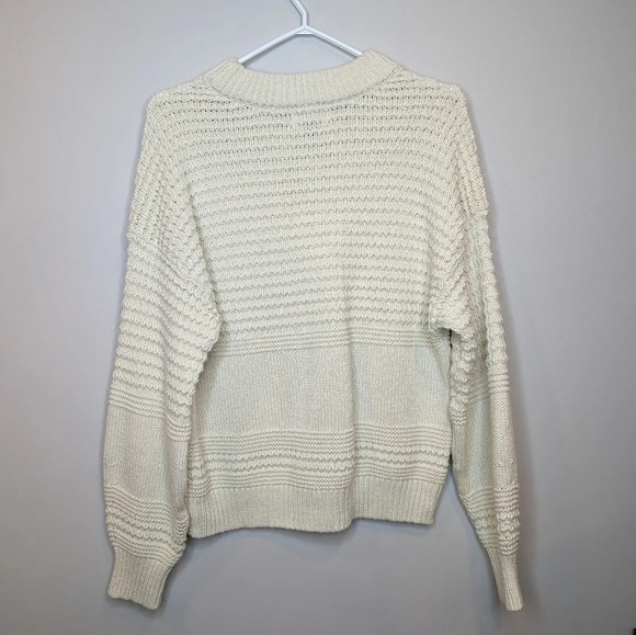 Universal Thread Cream Crew Neck Knit Long Sleeve Sweater Women XL - Picture 2 of 9